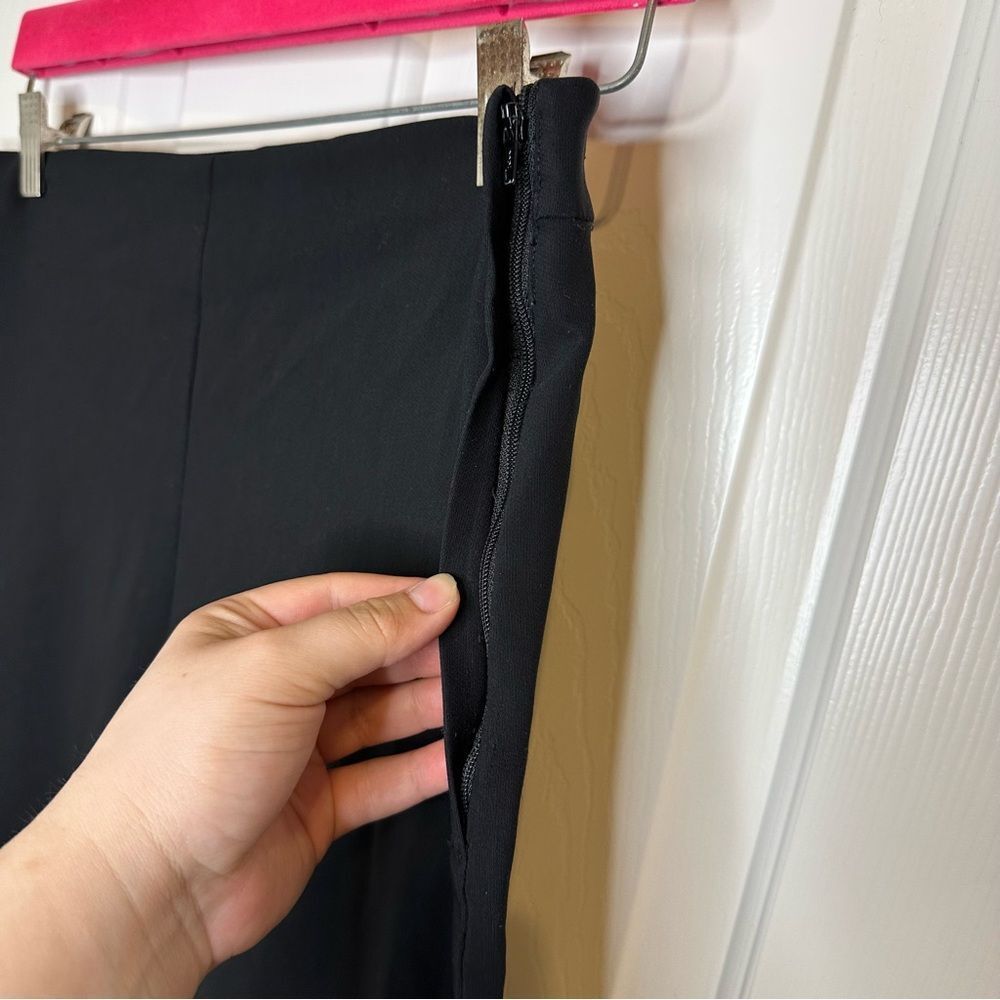 M.M.Lafleur Black Eco Power Stretch Kick Flare Foster Pant Sz 8 Office Corporate - Picture 4 of 10